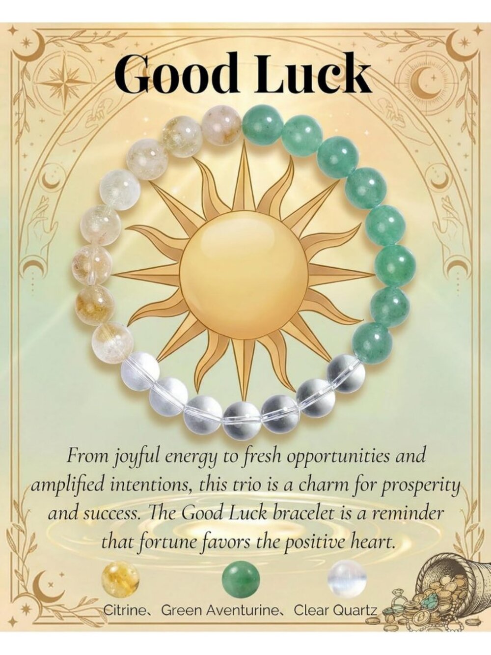 Strength Crystal Healing Bracelet 8MM - Spiritual Protection Beaded Jewelry Gift
